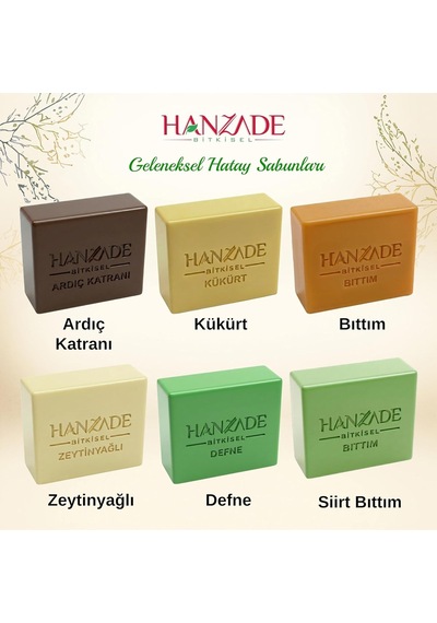 Hanzade Bitkisel Doğal El Yapımı Hatay Ardıç Katranı Sabunu 1 Kg 285 ML