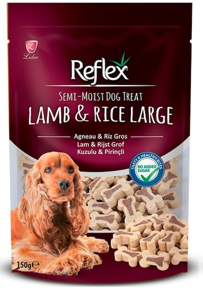 Reflex Kuzulu Ve Pirinçli Yarı Yumuşak Köpek Ödül Maması 150gr