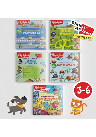 Sticker Eğlenceli Etkinliklerle Hikayeli Bulmaca 5'Li  Set