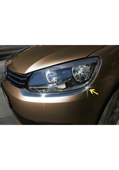 Vw Caddy 2010 2014 Far Alt Çıtası Paslanmaz Çelik Krom 2 Prç