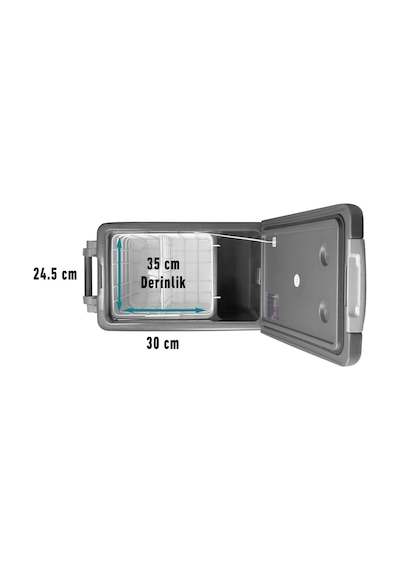 40Lt Oto Buzdolabı & Dondurucu 12/24V Kompresörlü De40
