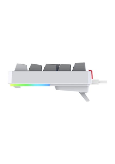 Rampage Yoru Mını Beyaz/gri Type-c Bağlantılı Outemu Red Swich Q Mekanik Gaming Oyuncu Klavye Rgb