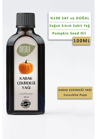 Masala Kabak Çekirdeği Yağı 100 ML - Soğuk Pres (Pumpkin Seed Oil)
