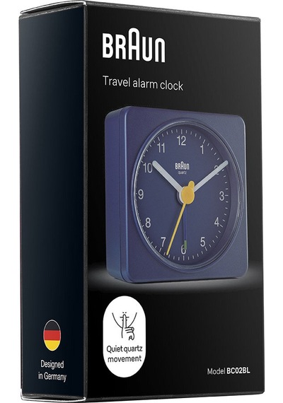 Braun Bc02bl Mavi Klasik Seyahat Analaog Alarmlı Masa Saati Brn.bc02bl