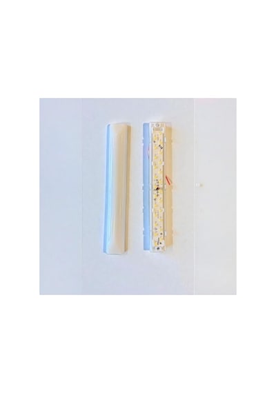 50'li Paket 20 Cm Oval Taban Led Modül - 12v Beyaz Işık 10 Parça Siyah