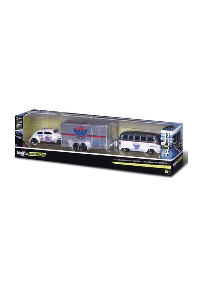 Design Seri Yarış Takımı Römork Ve Araç Set 1/64 Model 1