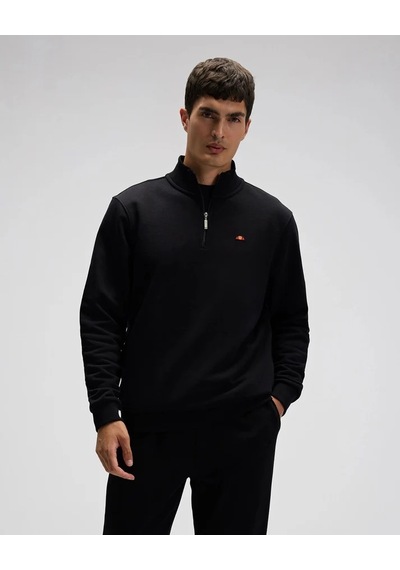Ellesse Yarım Fermuarlı Erkek Sweatshirt Em580 Siyah