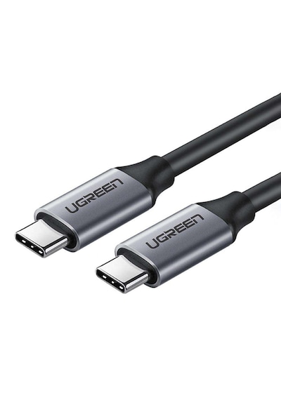 Ugreen 50751 60W Thunderbolt USB3.1 GEN1 3A QC PD Hızlı Şarj Kablosu 1.5 Metre Siyah