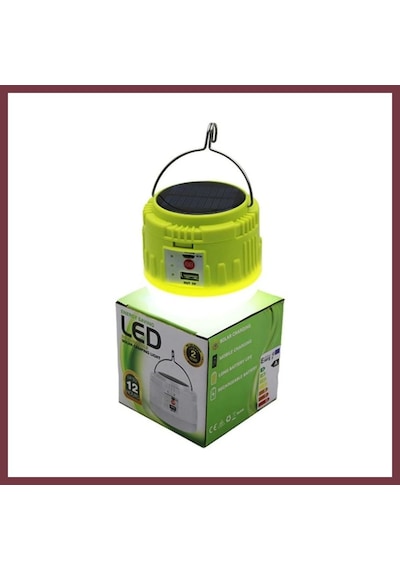 Storeşahin Usb Şarjlı Led Solar Kamp Lambası Shn0720