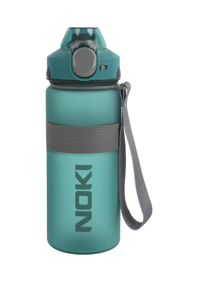 Noki Su Matarası Tritan Auto Kapak Soft Touch Silikon Bantlı Askılı 750 Ml Yeşil