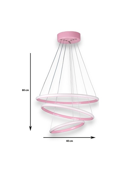 Rings Modern Tasarım Pembe Renk - Yatak Odası - Salon -çocuk ... Pembe
