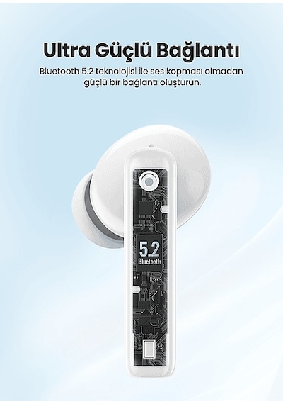 Ugreen Hitune T3 Aktif Gürültü Engelleyici Kablosuz Kulak İçi Kulaklık Beyaz 90206