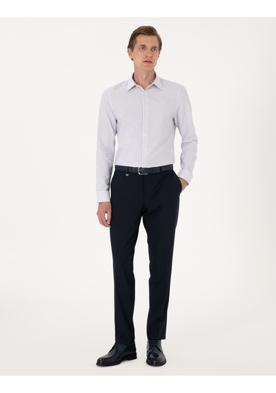 Pierre Cardin Erkek Mavi Gömlek Desenli 50307135-vr036 Mavi