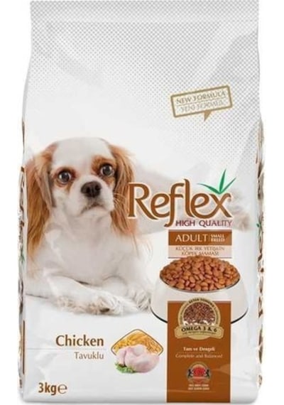 Reflex Tavuklu Küçük Irk Yetişkin Köpek Maması 3 KG