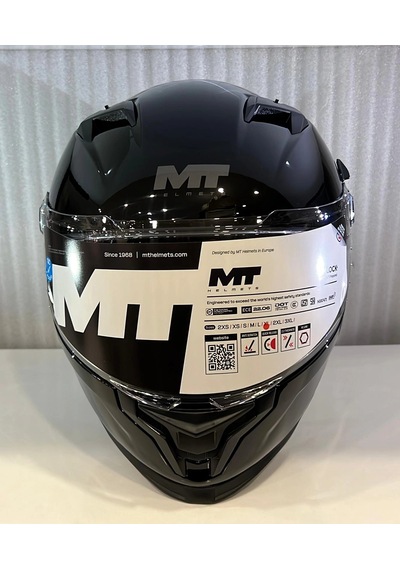 Mt Helmets Braker Sv Pure A1 Kapalı Kask Parlak Siyah