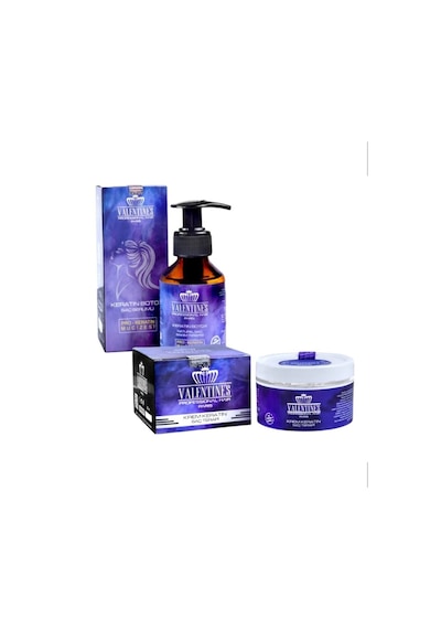 Valentines Professional Krem Keratin Saç Terapi 250 ML + Keratin Btox Saç Serumu