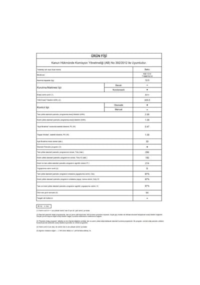 Beko KM 1210 12 KG Isı Pompalı Kurutma Makinesi