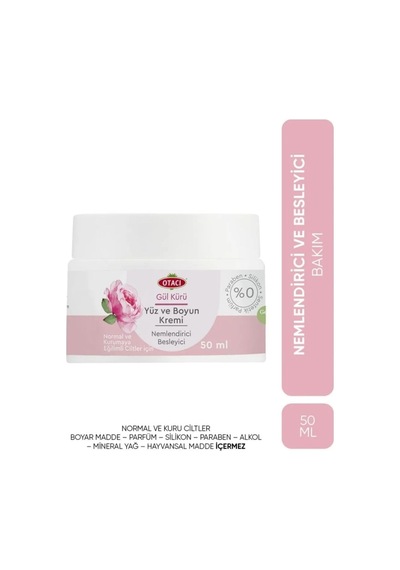 Otacı Gül Kürü Nemlendirici Yüz Ve Boyun Kremi 50ml