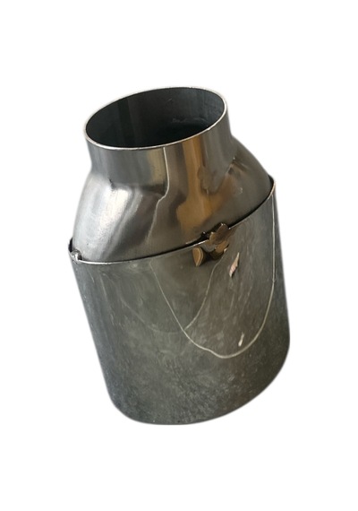 120 Lik Tekli Egzoz Ucu Oval, 120 Mm Oval Egzoz Ucu Eğik Model