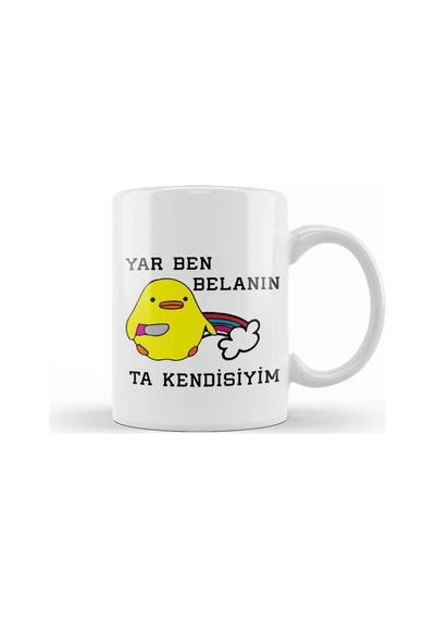 Belalı Civciv Kupa Bardak Porselen Karışık