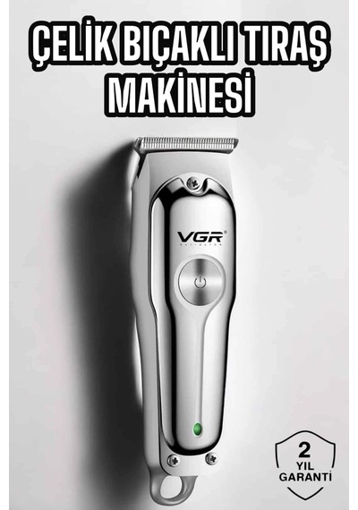 3 Başlıklı Şarjlı Saç Ve Sakal Tıraş Makinesi 14cm 40g Taşınabilir Profesyonel Bx-313693 1 - 2 Saat