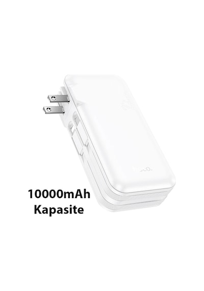 Hoco J126 Usb-a+type-c Çıkışlı Type-c+lightning Kablolu 10000mah Powerbank Şarj Aleti- 5775 Diğer