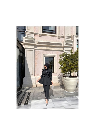 Unika Boutique Arya Takım Lacivert Siyah