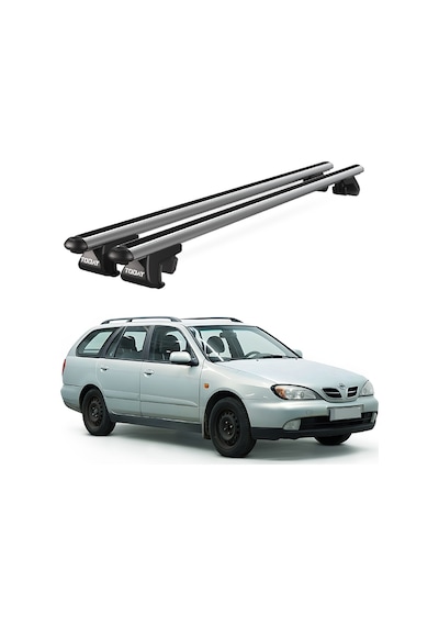 Venüs Nissan Primera W11 1997-2002 Uyumlu Gri Ara Atkı Port Bagaj Tavan Barı