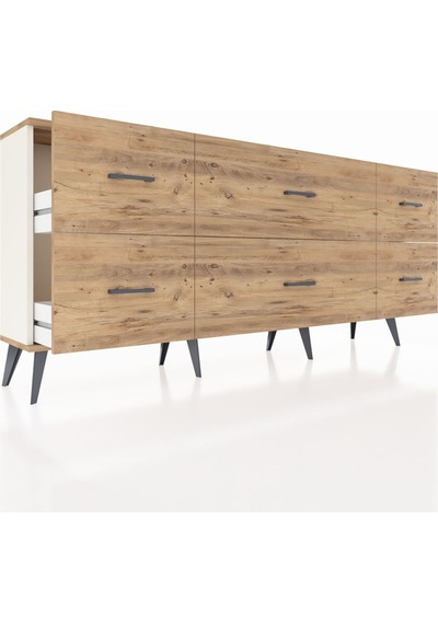 Arges Konsol 6 Çekmeceli 176x30x83 Aytaşı-antrasit/çam Antrasit/çam Arges Konsol 6 Çekmeceli 176x30x83 Aytaşı-antrasit/çam Antrasit/çam