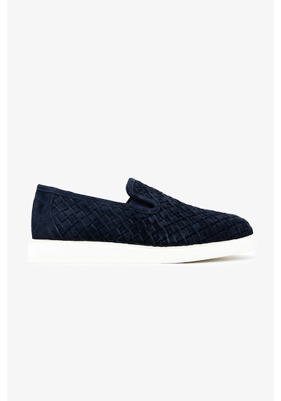 Valmenti Erkek Hakiki Deri Lacivert Süet Loafer Ayakkabı 1149 Style-3 Erk Ayk Y26 Lacı Suet