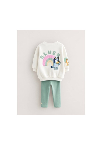 Luccokids Bluey Taytlı Takım Krem Krem