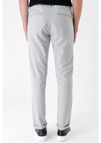 Efor Comfort Fit Yan Cep Beli Lastikli Esnek Pamuk Taş Jogger Pantolon P 1143 Taş