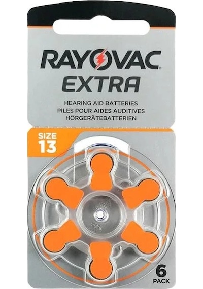 Rayovac 13 Numara Kulaklık Pili 6'lı Paket