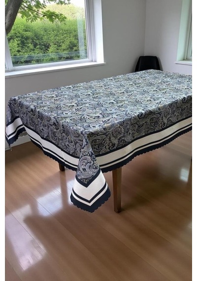 Nevra Dertsiz Masa Örtüsü 140x180 Cm Lacivert