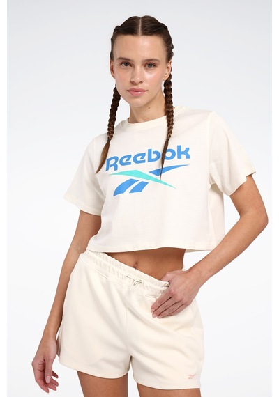 Reebok New Id Reg Crp Tee Bej Kadın Kısa Kol T-shirt Bej