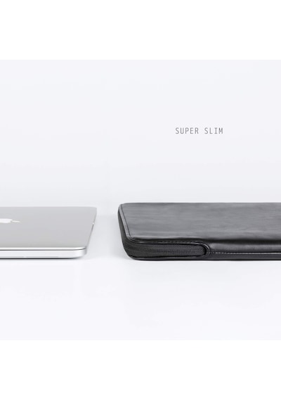 33/33.8/14 İnç Macbook Pro Ve Macbook Air, Mac Seyahat Kılıfı, İnce Pu Deri Dizüstü Bilgisayar Kılıfı M4/m3/m2/m1 2025-2021, Siyah Diğer