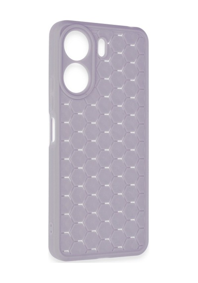 Xiaomi Redmi 13c Uyumlu Kılıf Petek Silikon Kapak - Lila