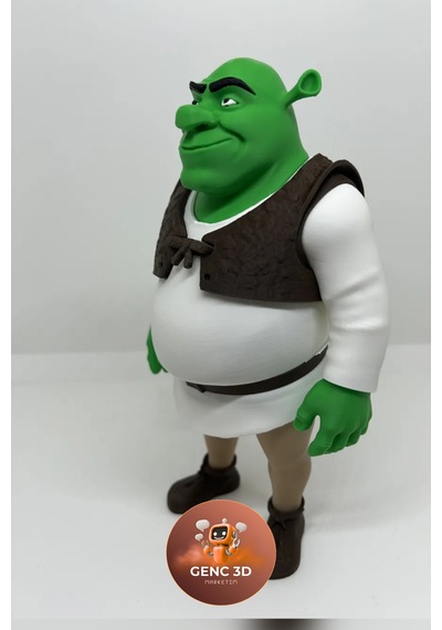Shrek Koleksiyonluk Figür - 20 Cm Detaylı Heykel - Nostaljik Animasyon Dekoru