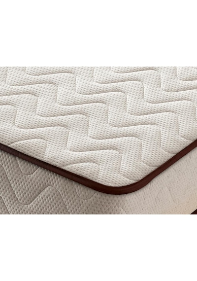 Exclusive Yatak 90x190 Tek Kişilik Visco Yatak Ekstra Lüks Yaysız Yatak 24 Cm Pamuklu Keten Doğal Kumaş