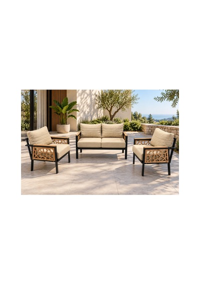 Yağmur 2+1+1 Mdf Detaylı Balkon-bahçe-kafe,çay Seti,koltuk Takımı,oturma Grubu,ofis Koltuğu