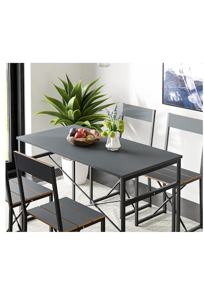 Mutfak Masası Yemek Masası Salon Masası 4 Kişilik 120x60 Masa Füm