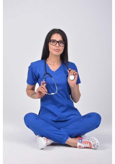 Saks Mavi Atlantis Model Soft Likralı Jogger Hemşire Doktor Scrubs Üniforma Takım Saks Mavi Saks Mavi Saks Mavi Atlantis Model Soft Likralı Jogger Hemşire Doktor Scrubs Üniforma Takım Saks Mavi Saks Mavi