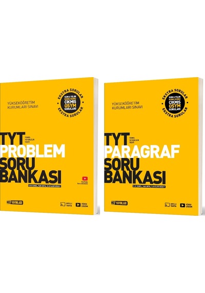 Hız 2025 Tyt Problemler + Paragraf Soru Bankası Seti 2 Kitap