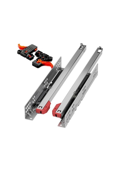 SAMET ULTİMADE SLİDE 35 CM KISMİ AÇILIM TANDEM RAY MANDAL DAHİL Gri