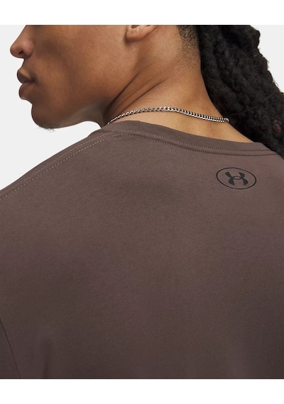 Under Armour Ua Sportstyle Left Chest Ls Erkek T-shirt 1329585-200 Kahverengi