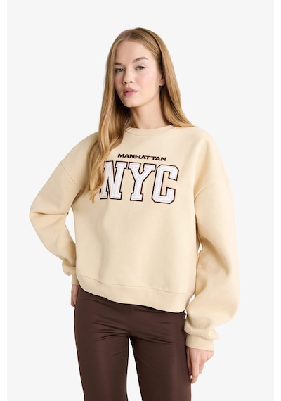 Defacto Regular Fit Bisiklet Yaka Baskılı Sweatshirt G5491ax25cwbg26 Bej-bg26 Defacto Regular Fit Bisiklet Yaka Baskılı Sweatshirt G5491ax25cwbg26 Bej-bg26