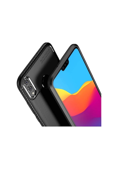 Huawei Honor 8X Kilif Karbon Tasarim Negro Silikon Kapak 405786540