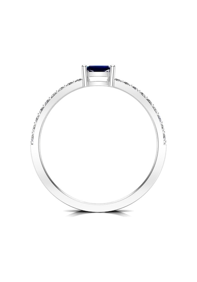 0,35 Karat Pırlantalı Safir Yüzük