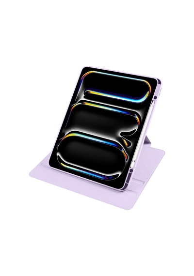 Apple Uyumlu iPad Pro 12.9 3./4./5./6. Nesil Kılıf Termik Kalem Bölmeli Dönebilen Standlı Kılıf 2018-2022
