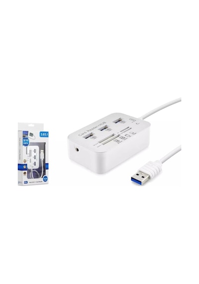 Hadron Hdx7028 3port Usb Hub 3.0 Ms-sd-m2-tf Duo Card Reader